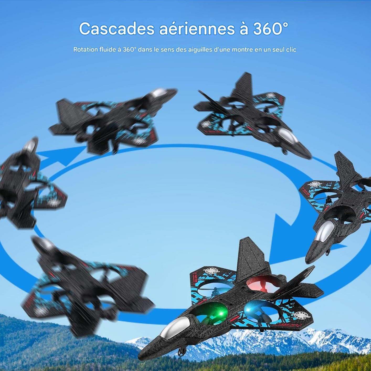 Fremego L0712 Drone télécommandé à détection de gravité.
