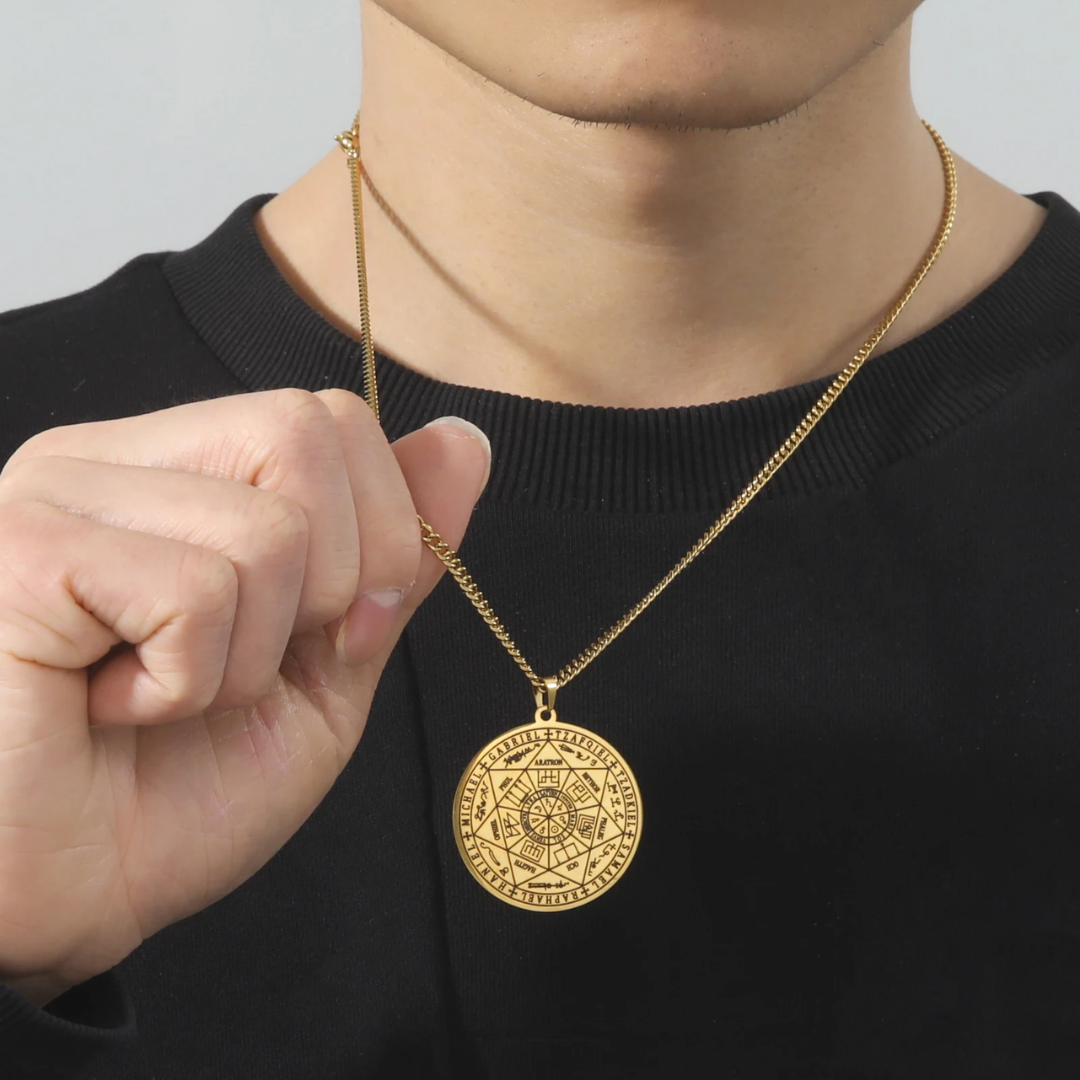 Collier Sacré Sceaux Des Sept Archanges pour hommes et femmes.