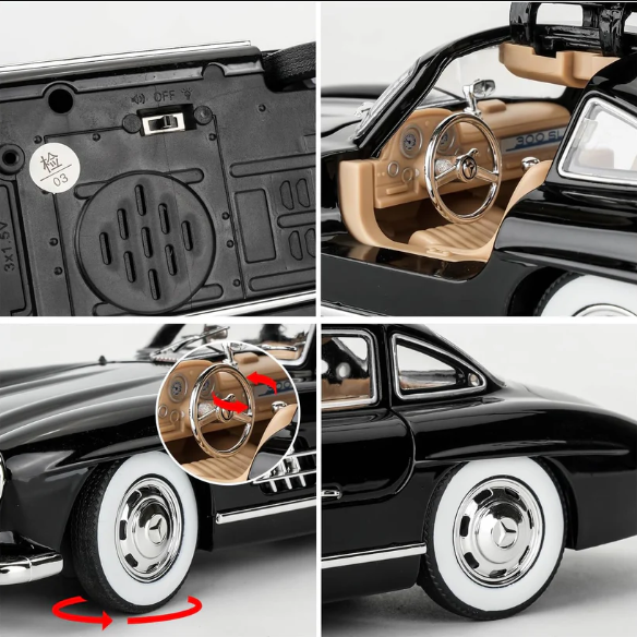Miniature Mercedes 300sl – Puissance et Luxe à l’Ivoirienne.